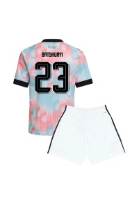Belgia Michy Batshuayi #23 Jalkapallovaatteet Lasten Vieraspeliasu MM-kisat 2026 Lyhythihainen (+ Lyhyet housut)